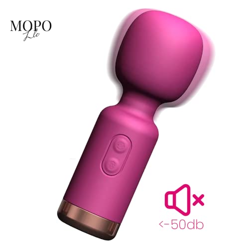 MOPO LLC Massage Mini Wand Vibrator, Clitoral Stimulator, Wireless Sextoy, Quiet & Waterproof, Powerful Personal Clitoris Massager for Women Pink