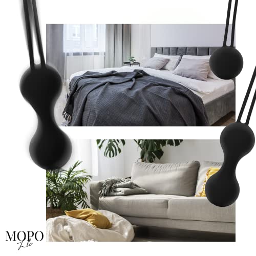 MOPO LLC Kegel Weighted Exercise Balls - Pelvic Floor Tightening and Strengthen Bladder Control - Prevent Prolapse - Set of 3 for Beginners to Advanced