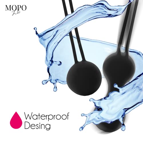 MOPO LLC Kegel Weighted Exercise Balls - Pelvic Floor Tightening and Strengthen Bladder Control - Prevent Prolapse - Set of 3 for Beginners to Advanced